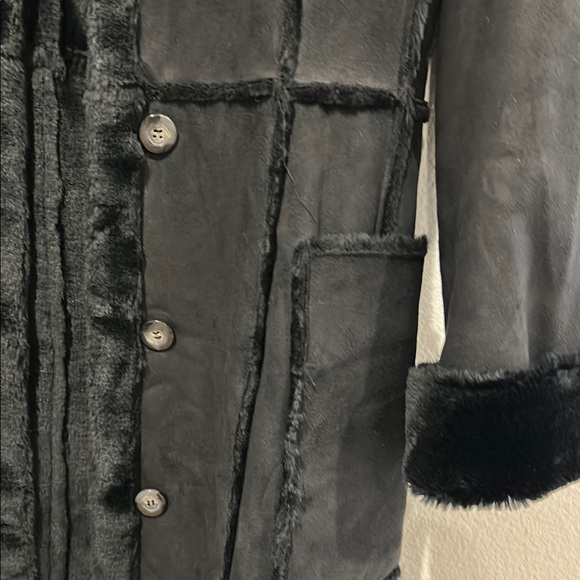 Vintage The Big Chill Elegant Black Trench Coat - Picture 4 of 12